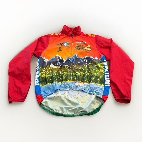 Vintage Pearl Izumi Denver’s WB2 Tour Of Colorado Print Cycling Jacket XL USA